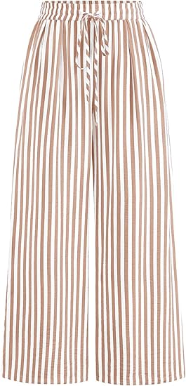 AERLEN Womens Pants Elastic Waist