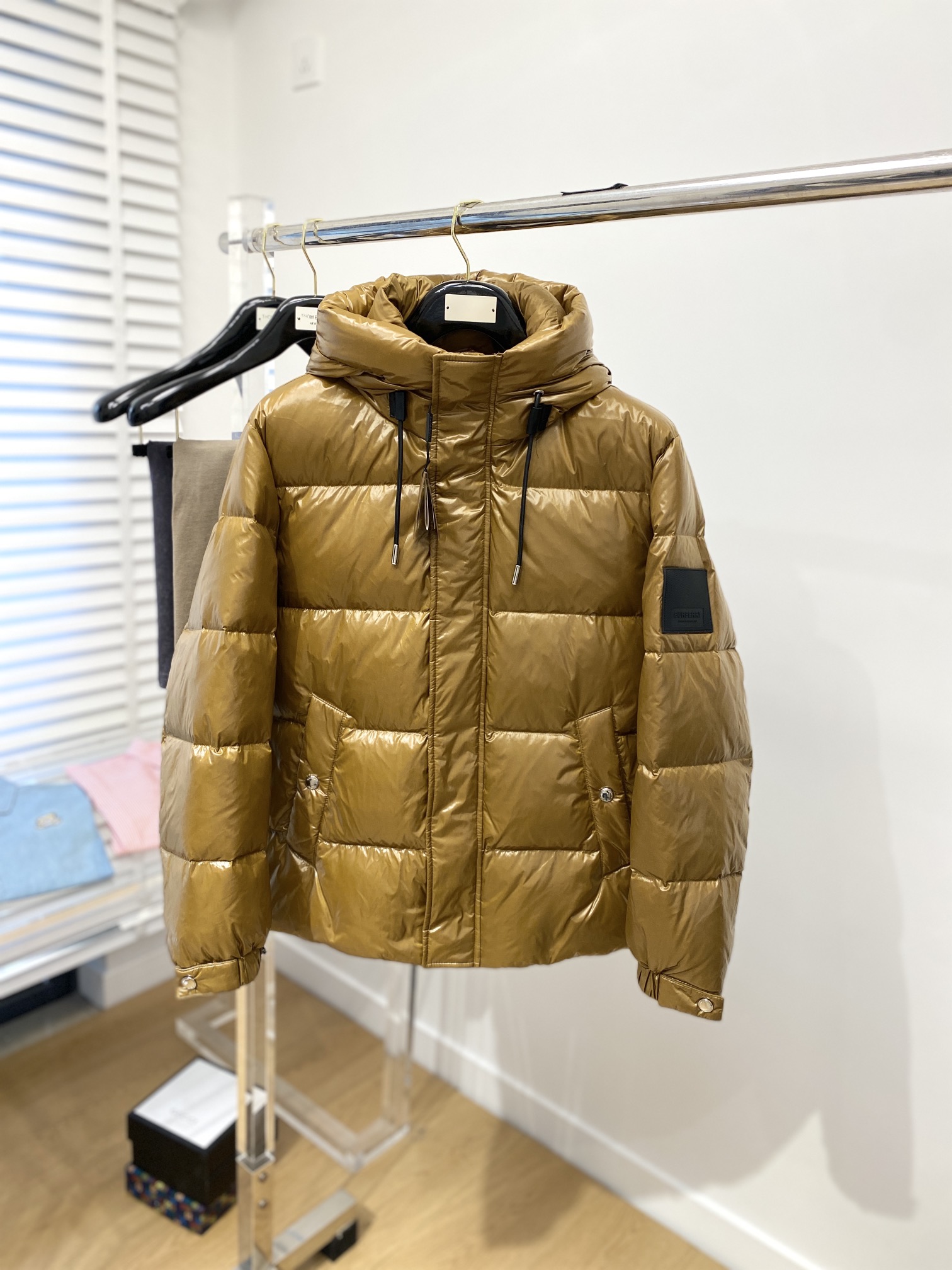 B B R Down Jacket Puffer Coat Brown