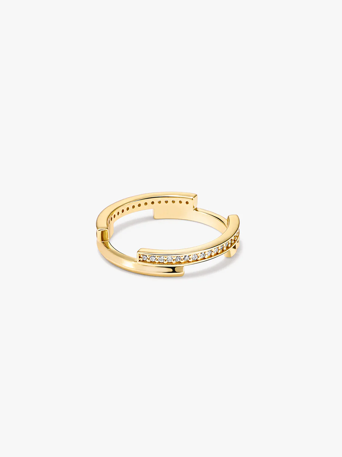 Pave Double Layer Ring