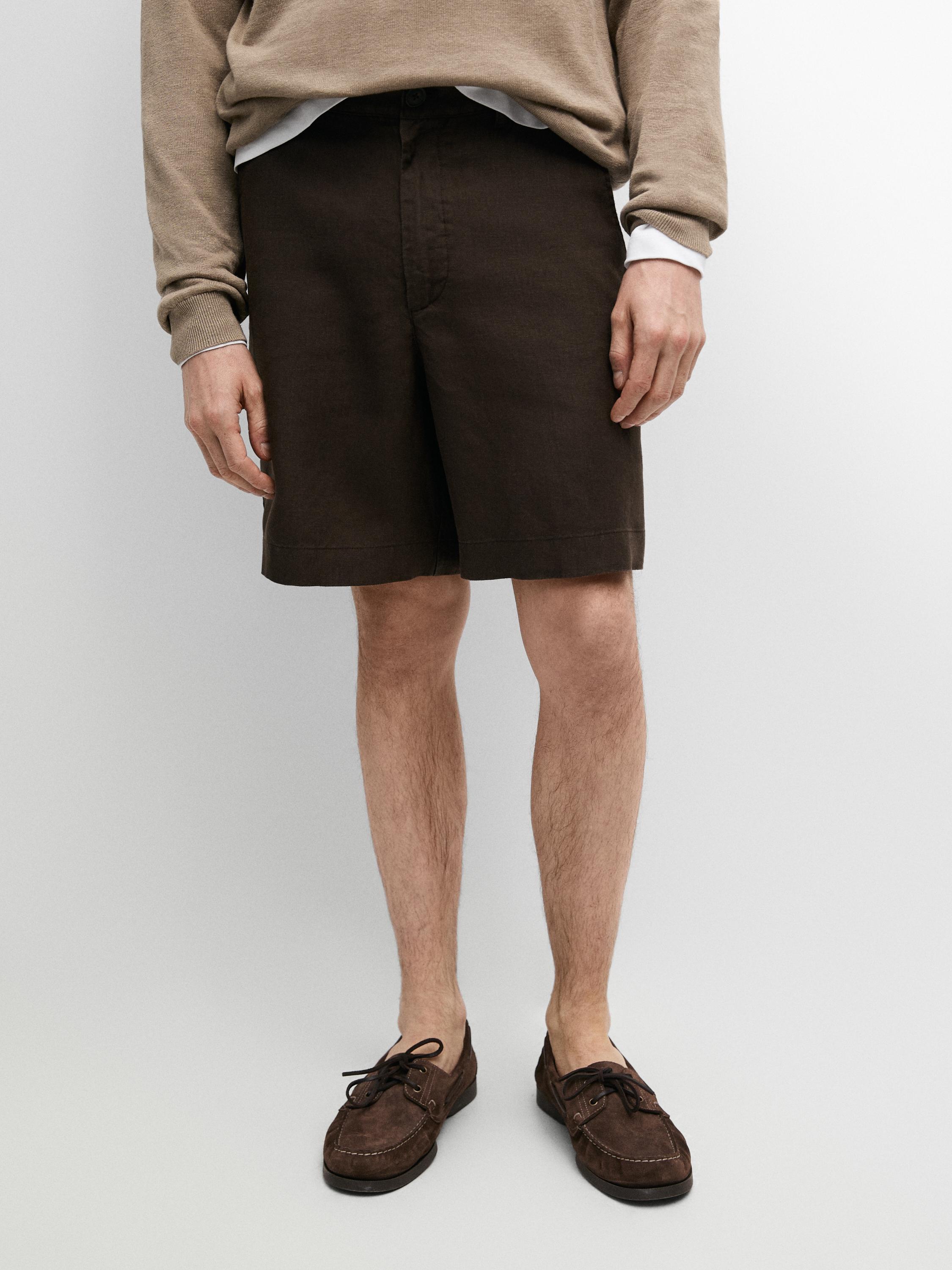 Bermuda larga lino total look