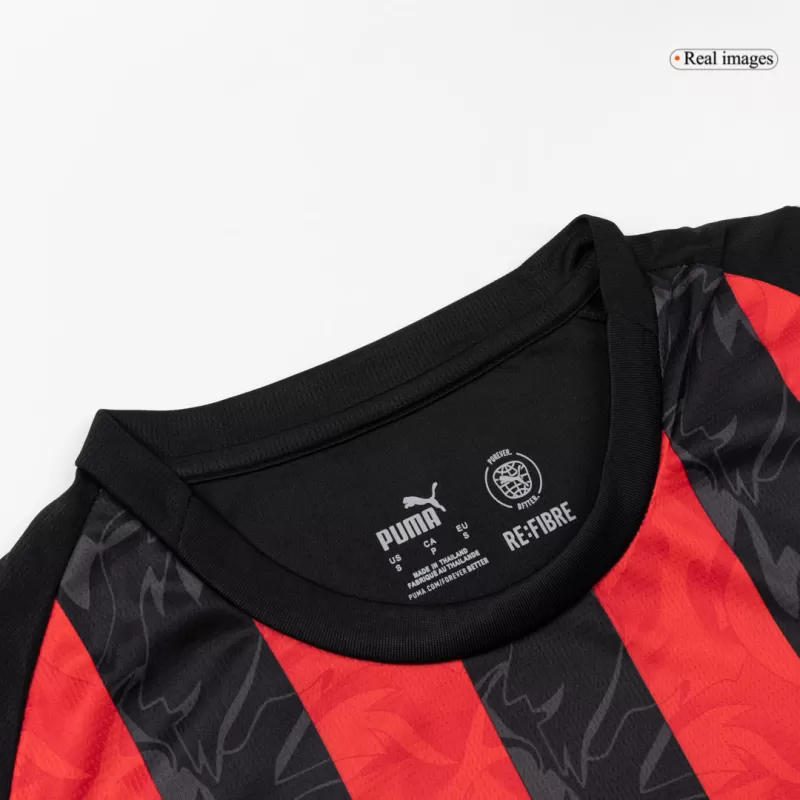 AC Milan Home Long Sleeve Soccer Jersey 2025/26