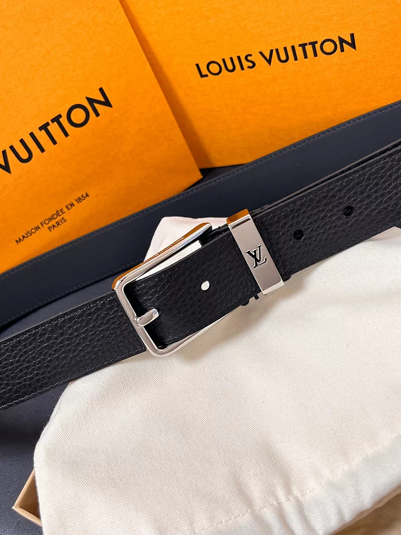 Wide1.4″ Calfskin Genuine Leather Reversible Man’s Belt PD-69000104
