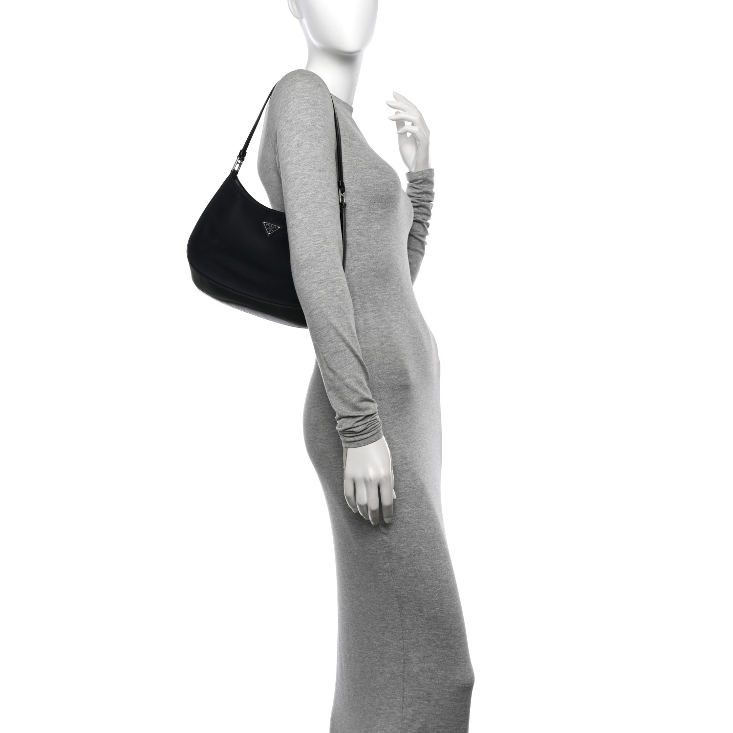Spazzolato Cleo Shoulder Bag Black