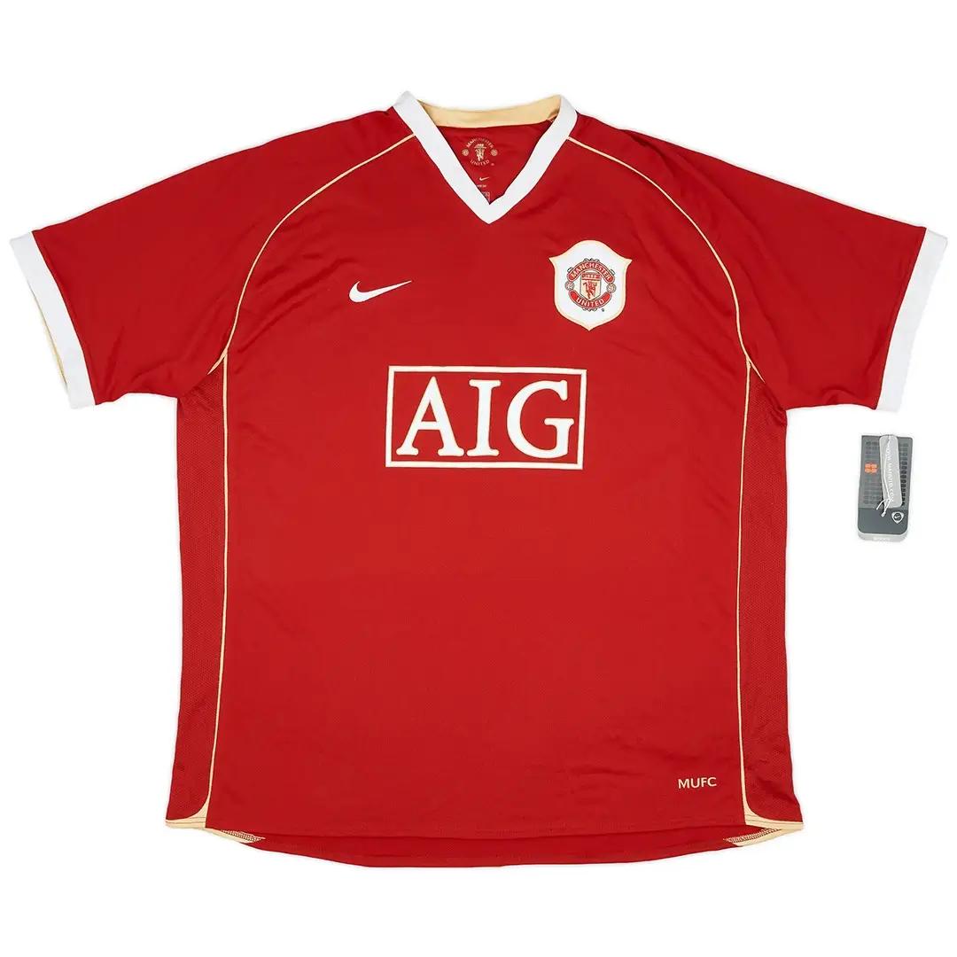 Heinze #4 Manchester United 2006/07 Home Retro Soccer Jersey