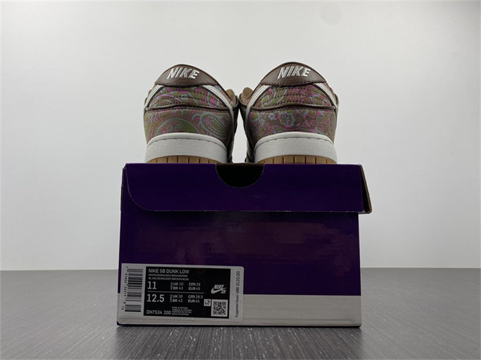 NK SB Dunk Low Pro Paisley Brown DH7534-200