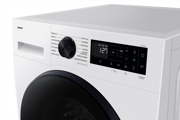 SAMSUNG - Lavasciuga WD90DG5B15BEET 9/6 Kg Classe A-bianca con oblò e display nero