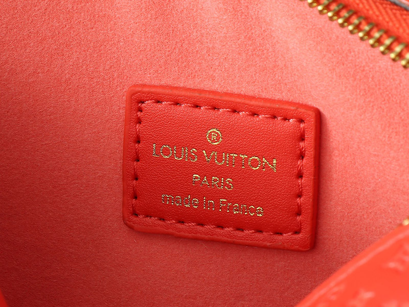 Rose Red Leather 8.5″x4.9″x2.0″ Chains Handbag with Adjustable Strap BB-921492