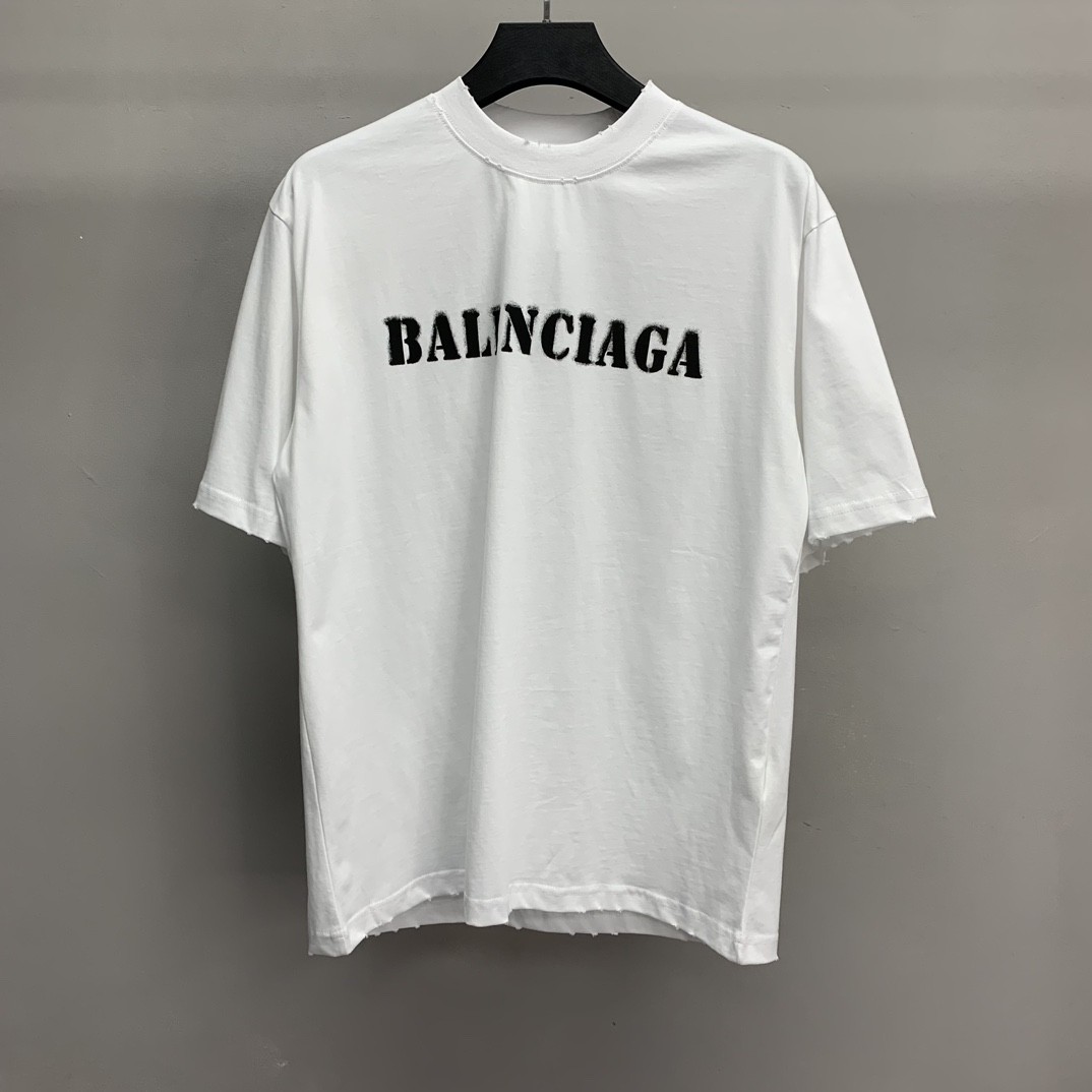 BLCG front and back T-shirt with blurred letters