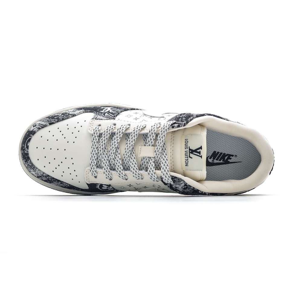 NK SB Dunk Low x Lois Vuton Monogram Denim Black NNL24112203