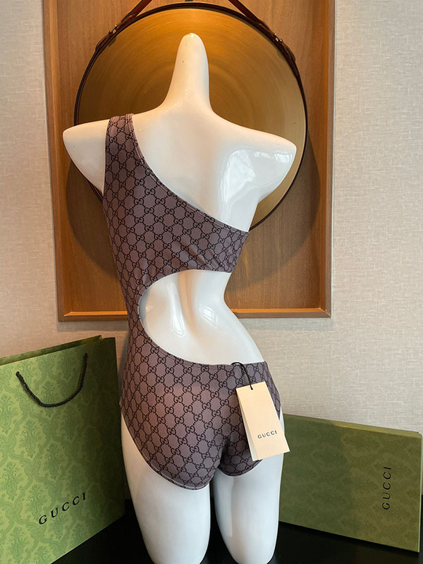 Sexy One-piece shoulder Swimsuit with Pads YY-925454