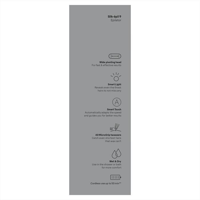 BRAUN - Epilatore SILK-ÉPIL 9 9-000-BIANCO/ROSA