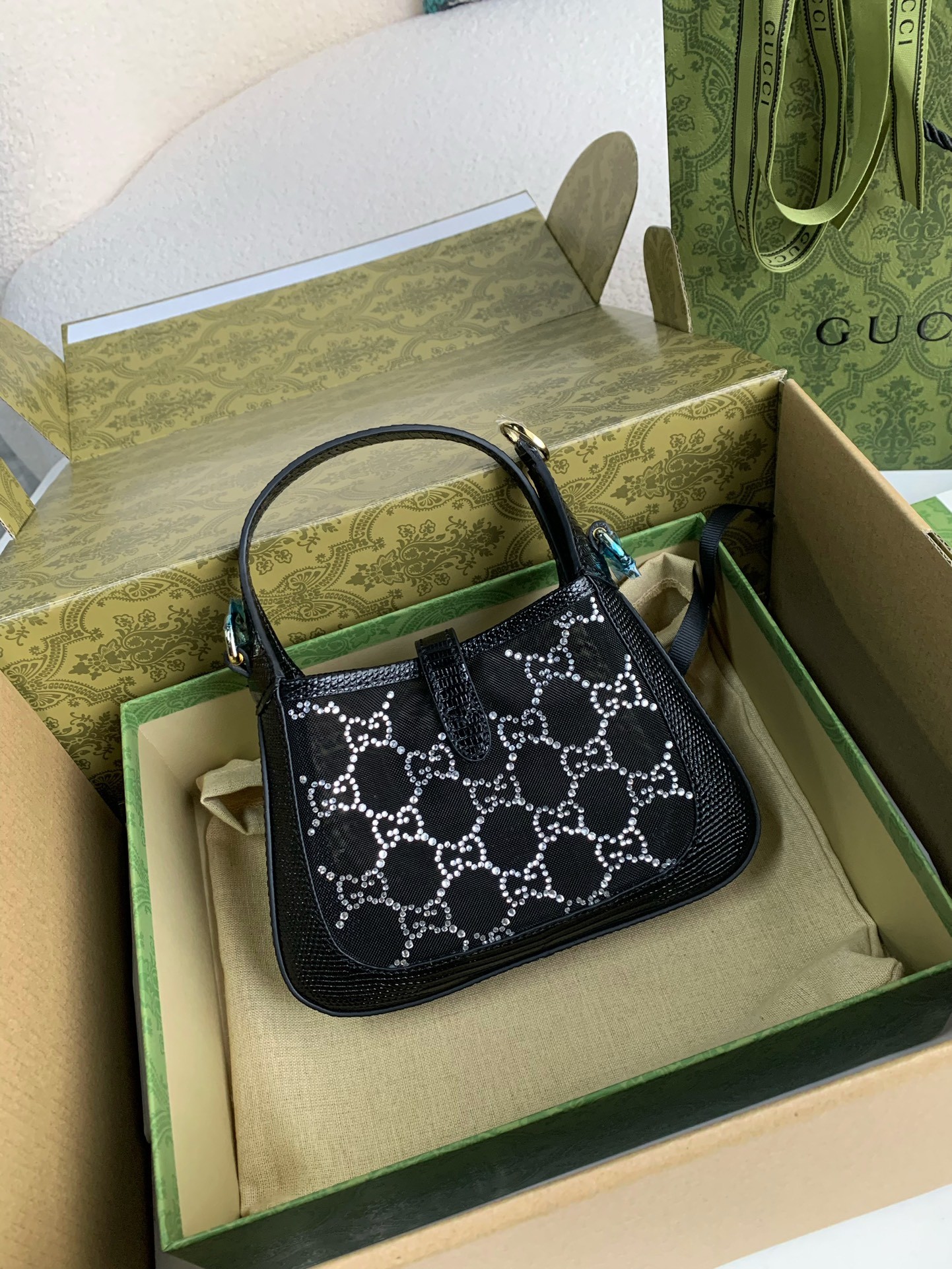 GUC Jackie 1961 series mini handbag  Sixe: 19*13*3cm
