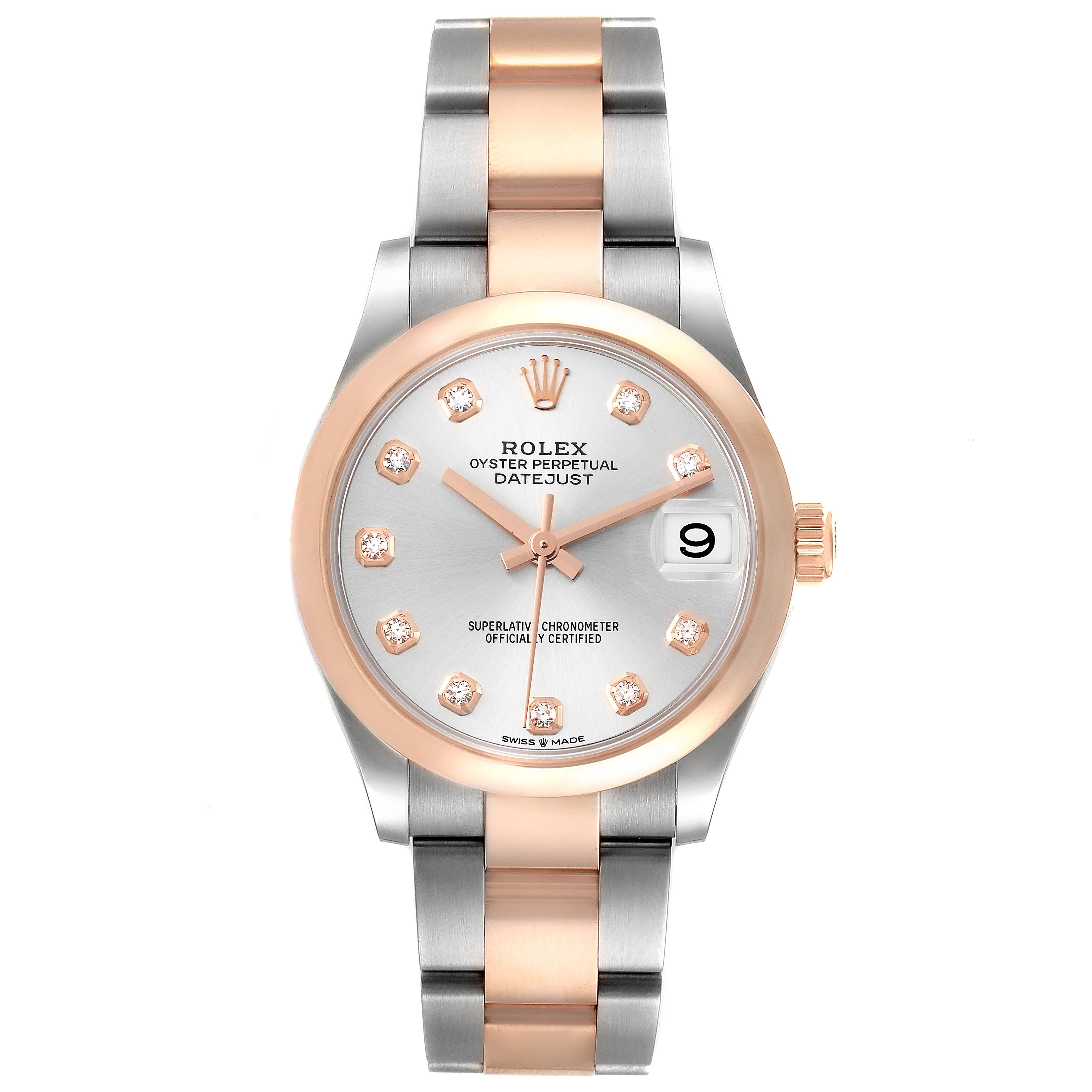 【Super Clone】RLX Datejust m278241-0015/0016 Silver 31mm Dial Oyster Bracelet Watch