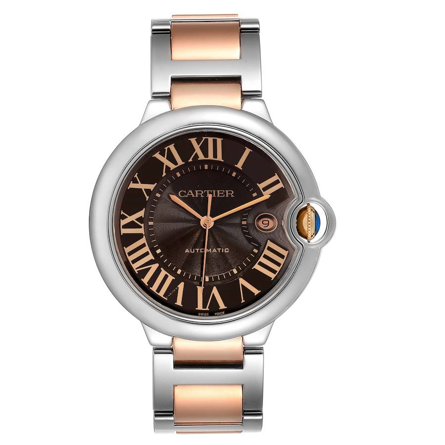 【Super Clone】BALLON BLEU Rose Gold Mix Chocolate 42mm