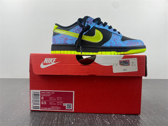 NK Dunk Low SE Acid Wash Baltic Blue Volt DV1694-900