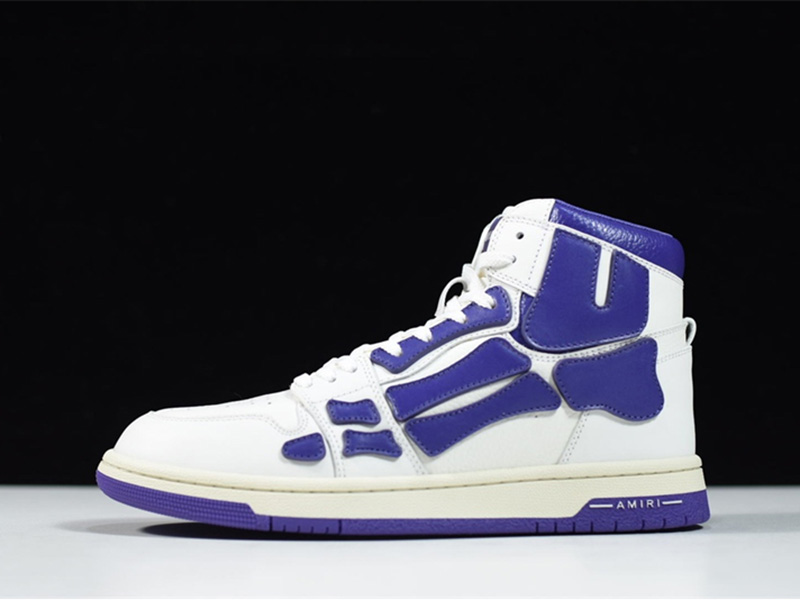 AMR Skel Top Hi Purple White