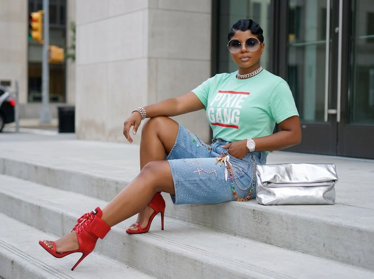 Pixie Gang T-shirt (Mint Green)
