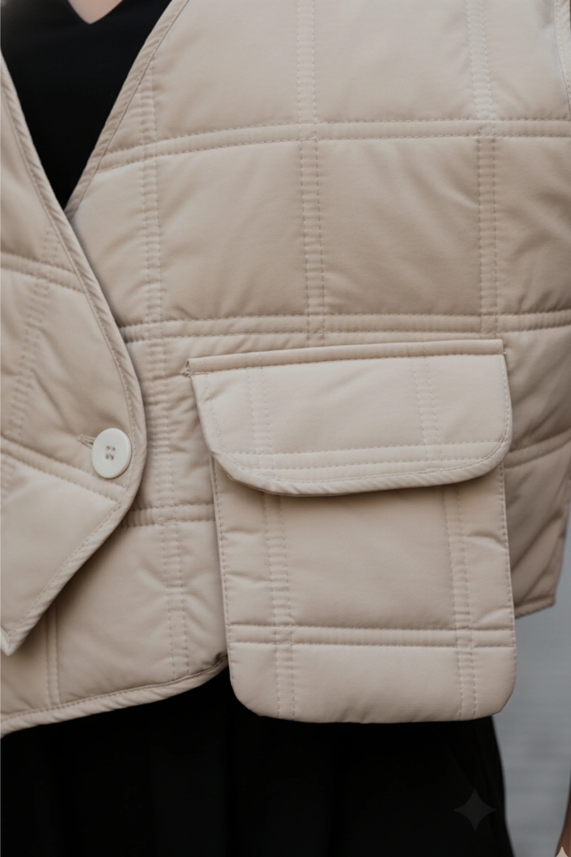 Frosted Quilted Vest