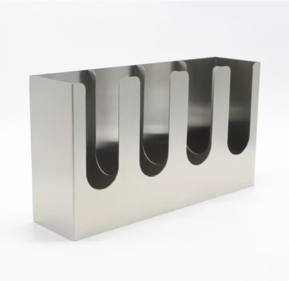 Commercial Satin Stainless Steel 4-Section Cup and Lid Organizer