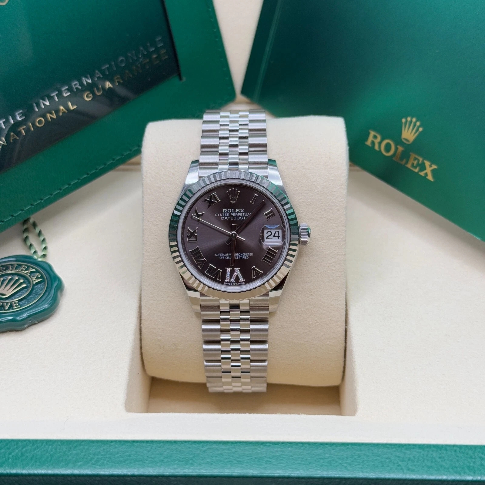 【Super Clone】RLX Datejust m278274-0027/0028 Dark Grey 31mm Dial Oyster Watch