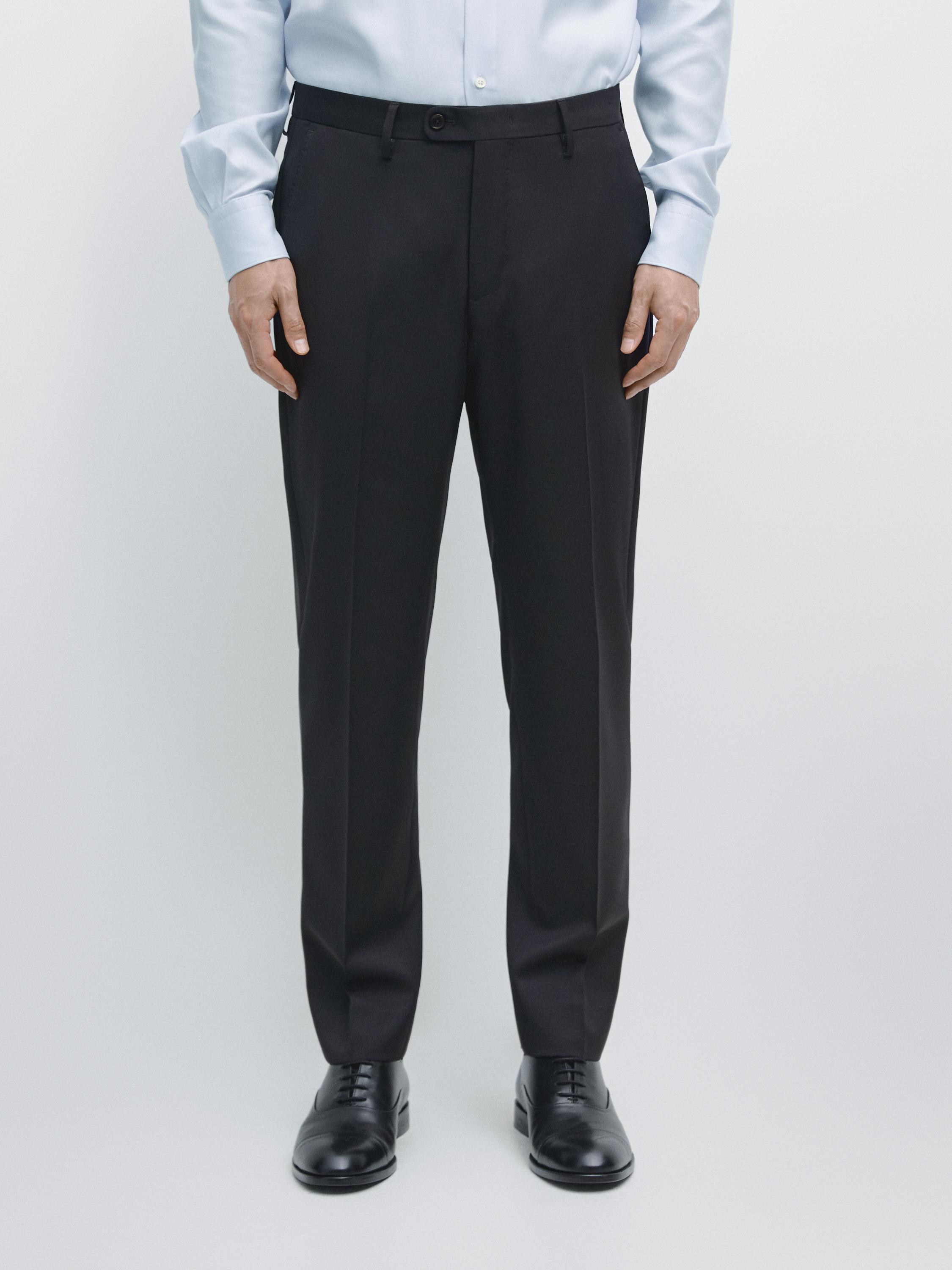 Pantalón traje lana fría