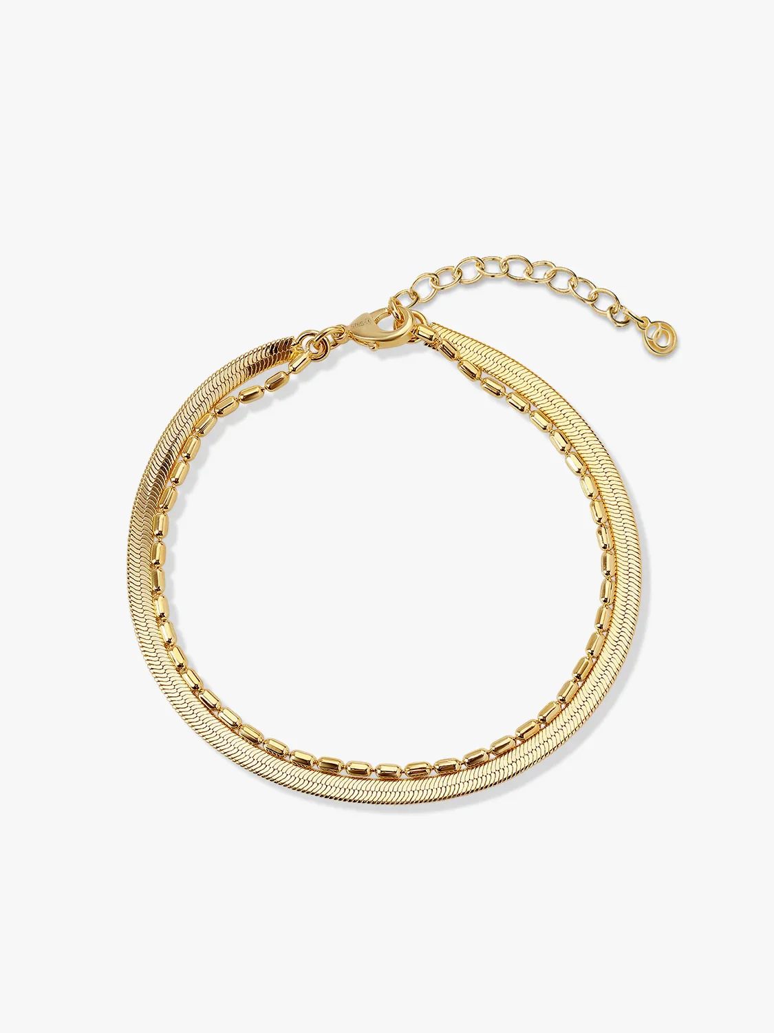 Serpentine Beaded Layered Bracelet