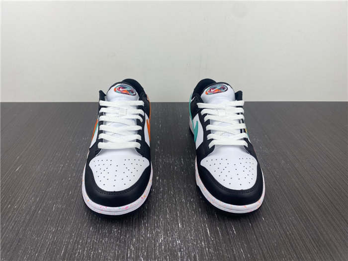 NK Dunk Low Multiple Swooshes White Washed Teal FD4623-131