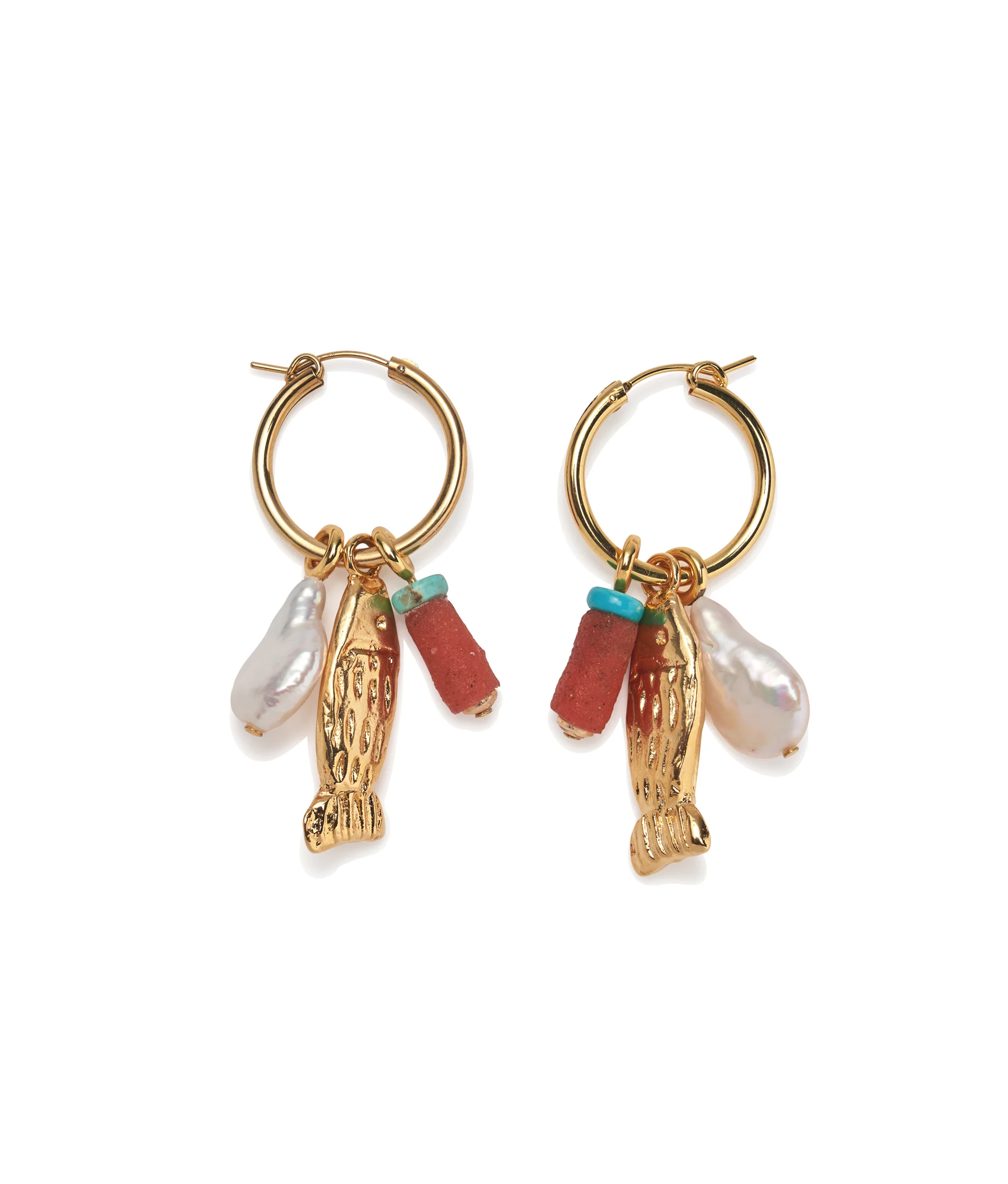Minnow Hoop Earrings