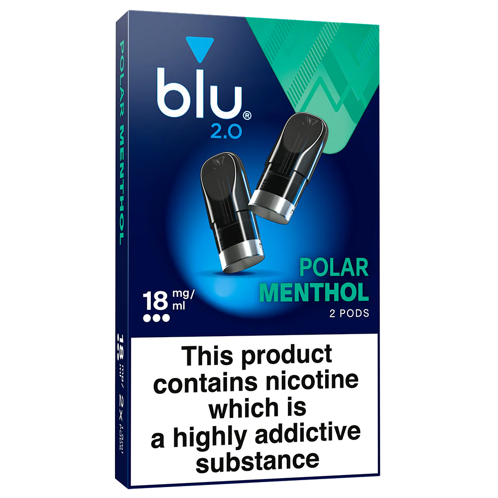 Blu 2.0 Polar Menthol Vape Pods 18mg/ml 2 Pack