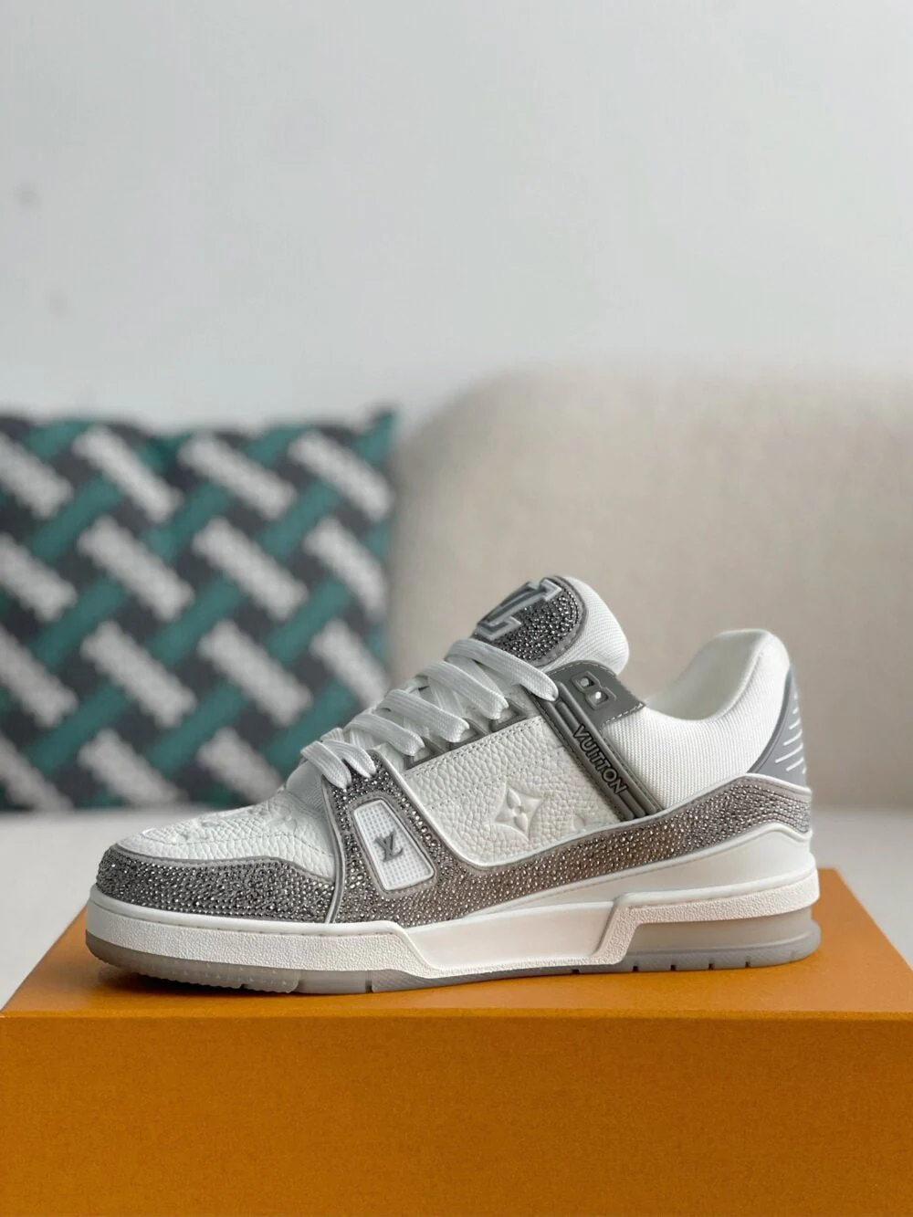LV  Trainer Sneaker ‘Denim Monogram Grey Diamond’