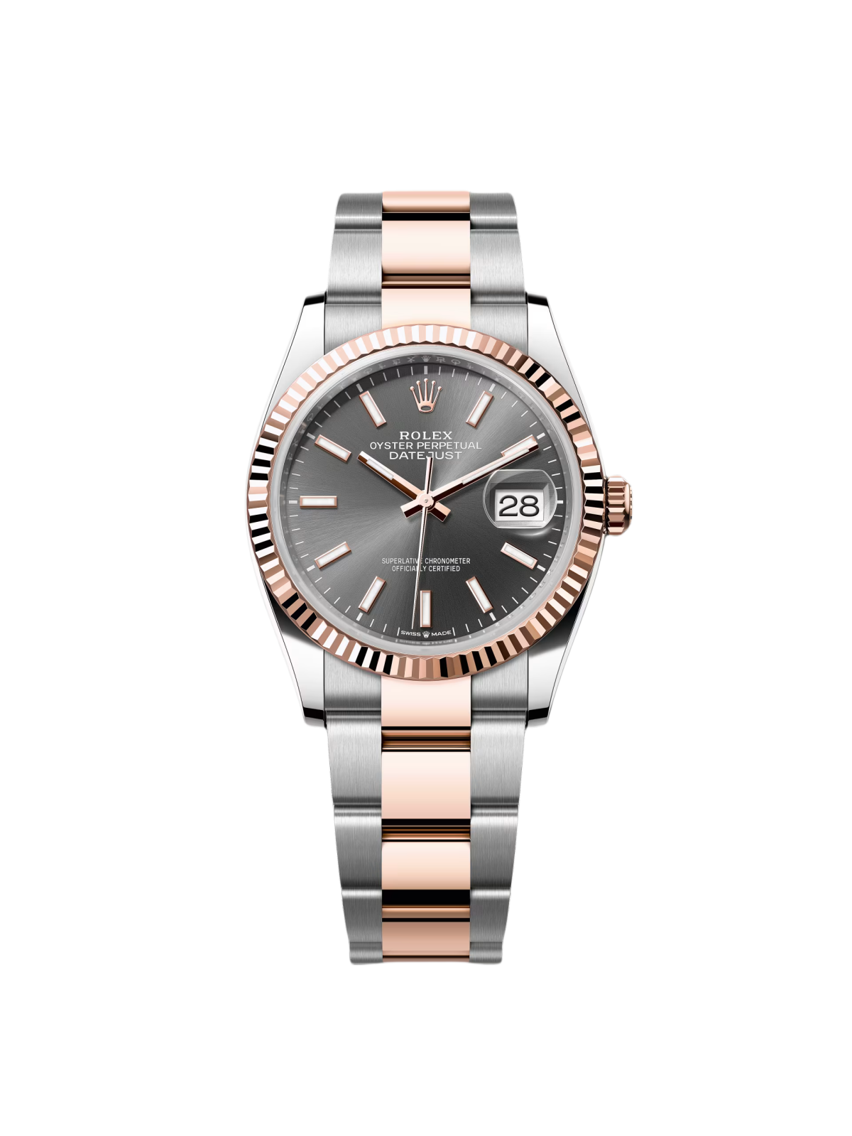 Rolex  Datejust 36mm 126231 Slate/Gray Dial Oystersteel and 18K Rose gold Oyster Bracelet