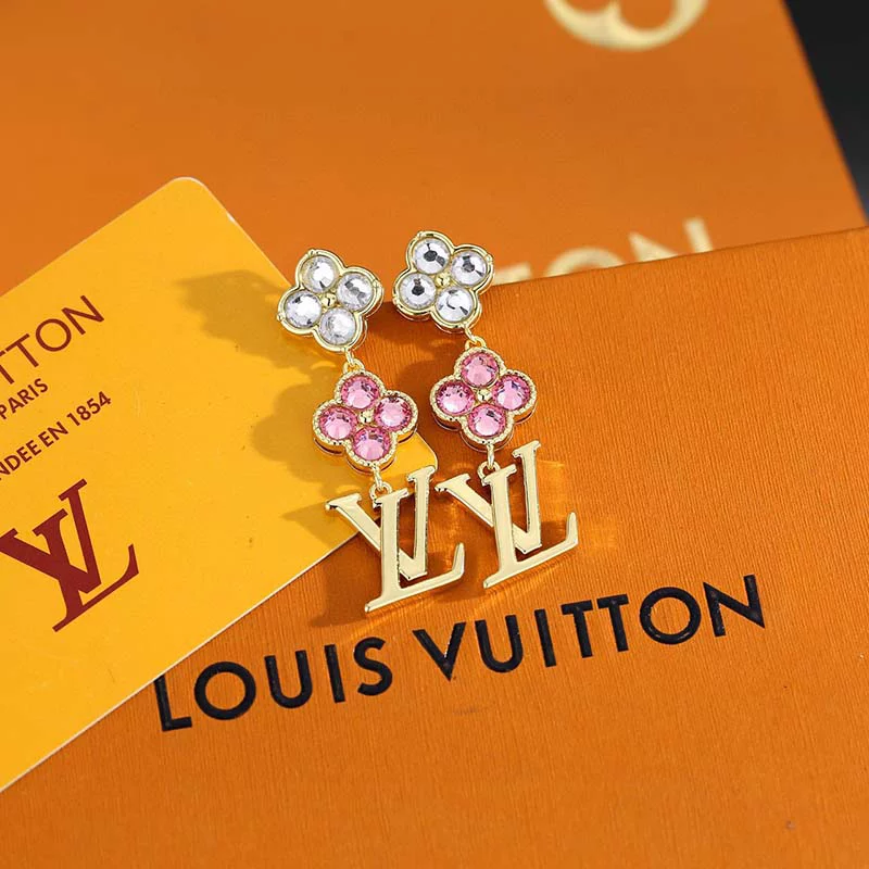 Stone-set Flowers Earrings(2Colors) ED-931328