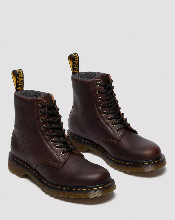1460 Fleece Lined Grizzly Leather Boots