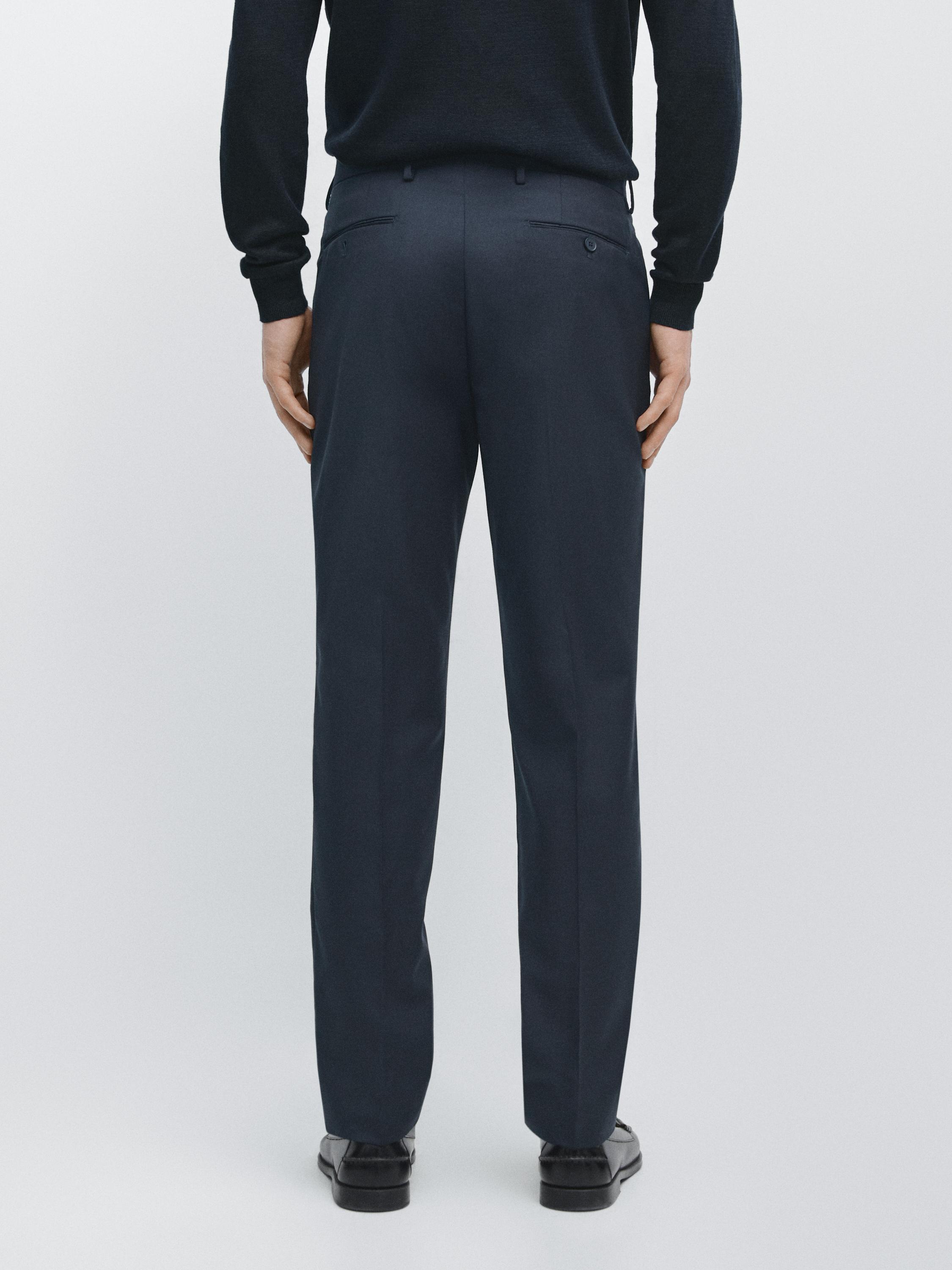 Pantalón traje lana fría