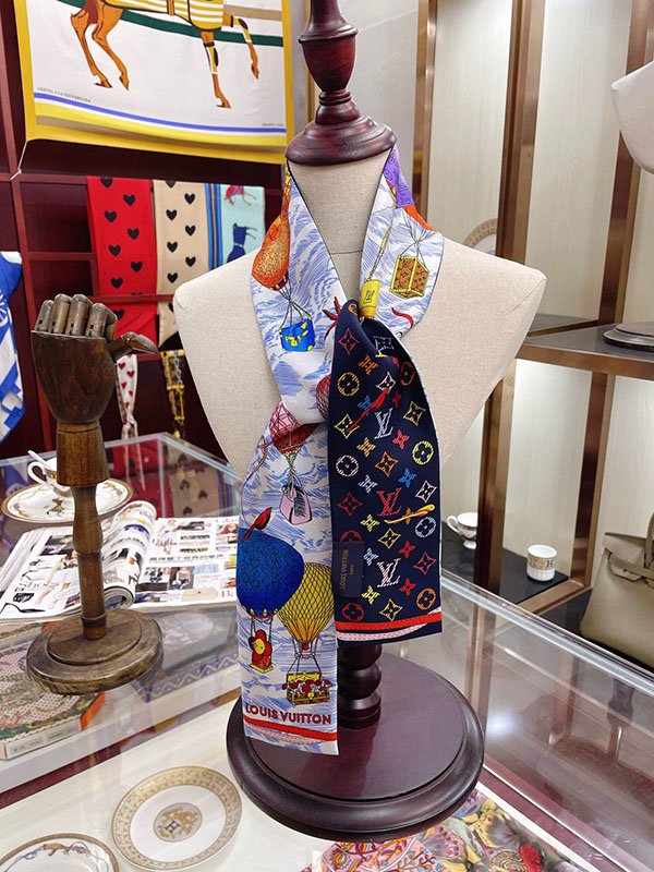 120x8cm balloon Embroidery Handbag Ribbon Scarf Neck Bow WJ-987020