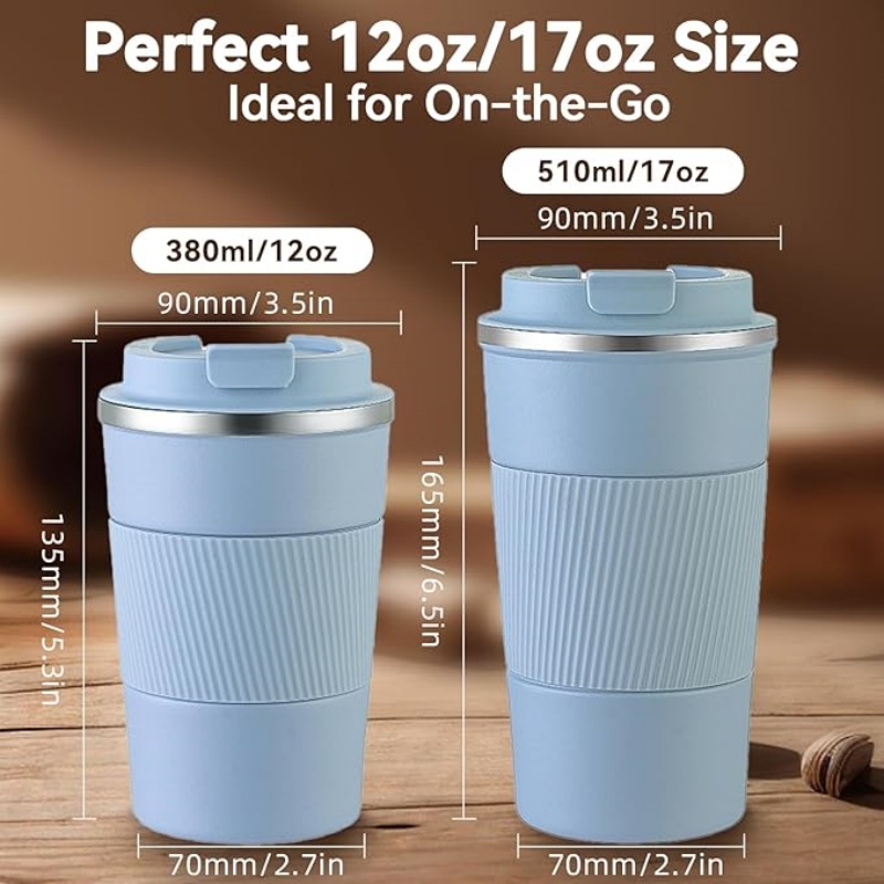 THERMOCLOUD 12OZ Travel Coffee Mug Insulated Coffee Cup