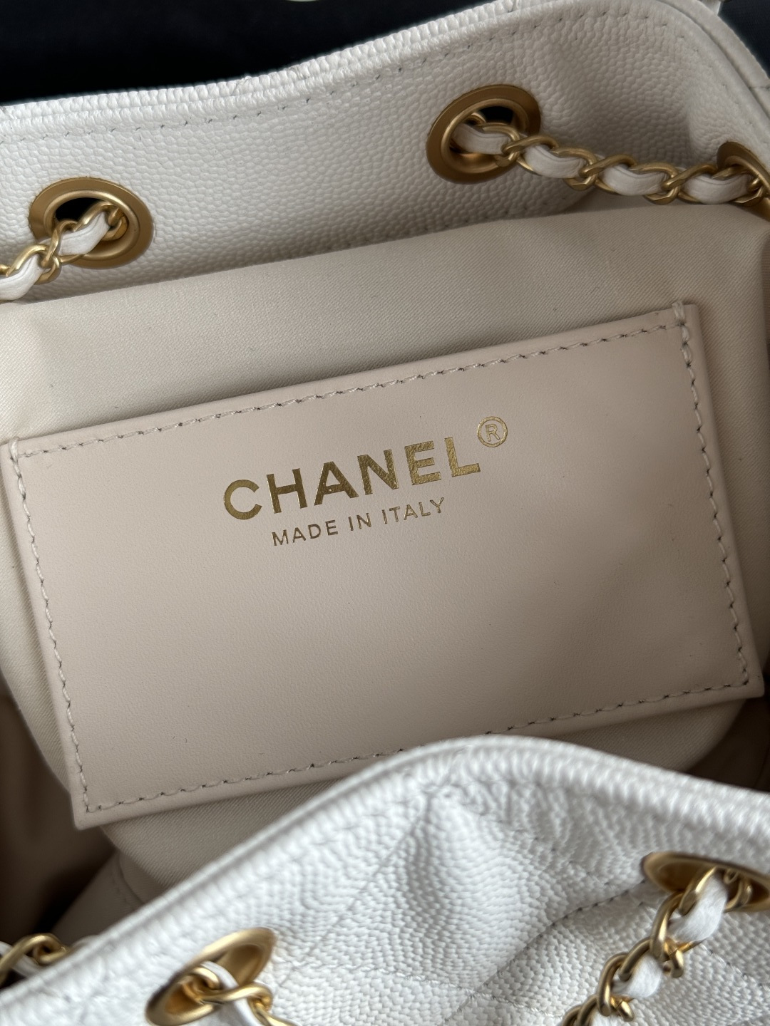 Chanel 25C Quilted Caviar Leather Hobo Bag