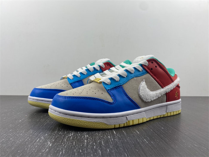 NK Dunk Low Retro PRM Year of the Rabbit Blue Orange Cream FD4203-111