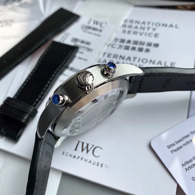 IWC IW377701 Pilot Chronograph – Classic 43mm Black Dial Automatic Aviation Watch