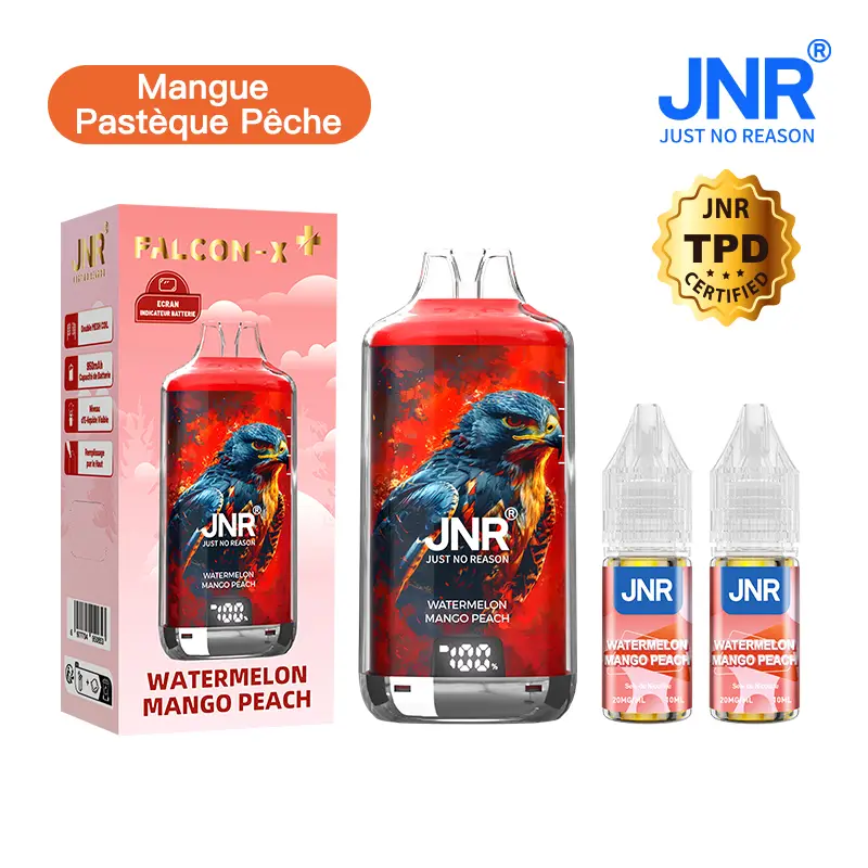 JNR Falcon X⁺ (Falcon X Plus) 28000 Puffs - Kit Pod Remplissable et Rechargeable - Vape Grok
