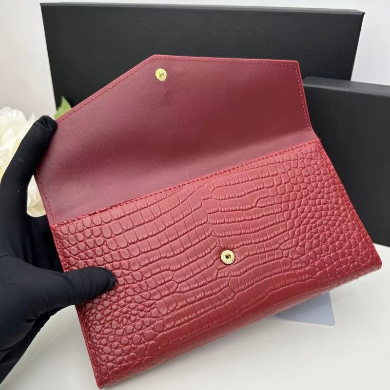 8.5″x4.7″x1.0″ Leather Black&Golden Wallet QB-927103