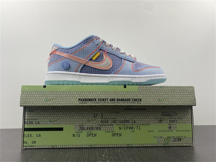 NK Dunk Low Union Passport Pack Argon DJ9649-400