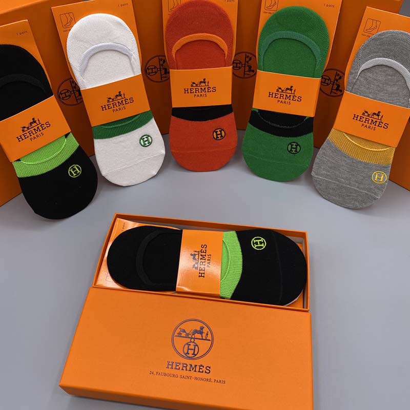 Set of 5 Pairs of Cotton sweat-absorbent Ankle Socks WZ-924000205