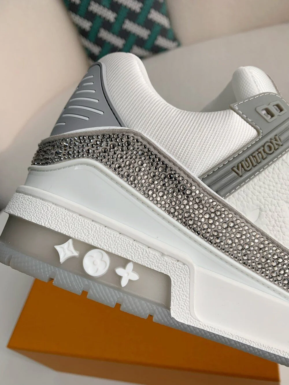 LV  Trainer Sneaker ‘Denim Monogram Grey Diamond’