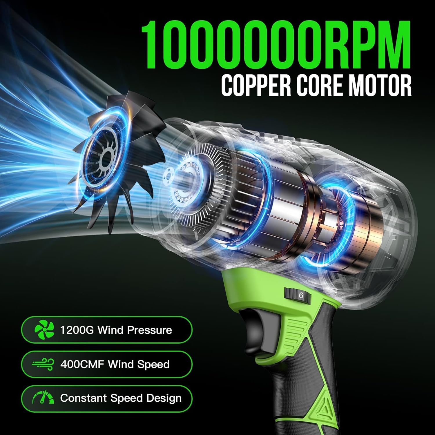 AURIO Cordless Leaf high pressure Blower CF-200