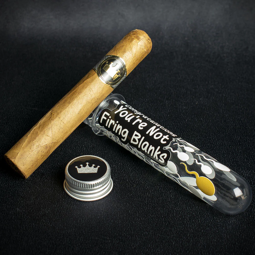 Baby Celebration Cigar Fun Edition Not Firing Blanks Gift Tube + Smoke-King Robusto