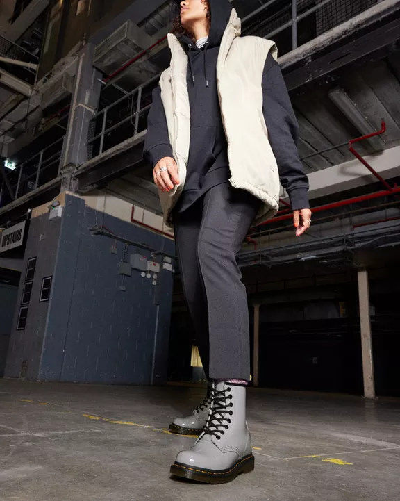 1460 Patent Leather Lace Up Boots