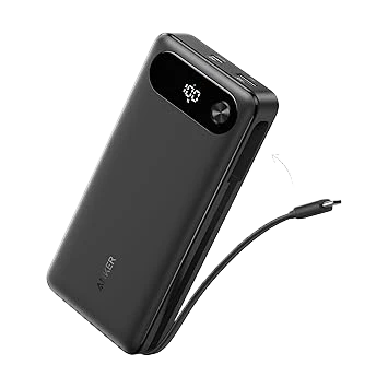 Anker Power Bank (20K, 87W, Built-In USB-C Cable) and Anker MagGo Power Bank (10K, Slim)