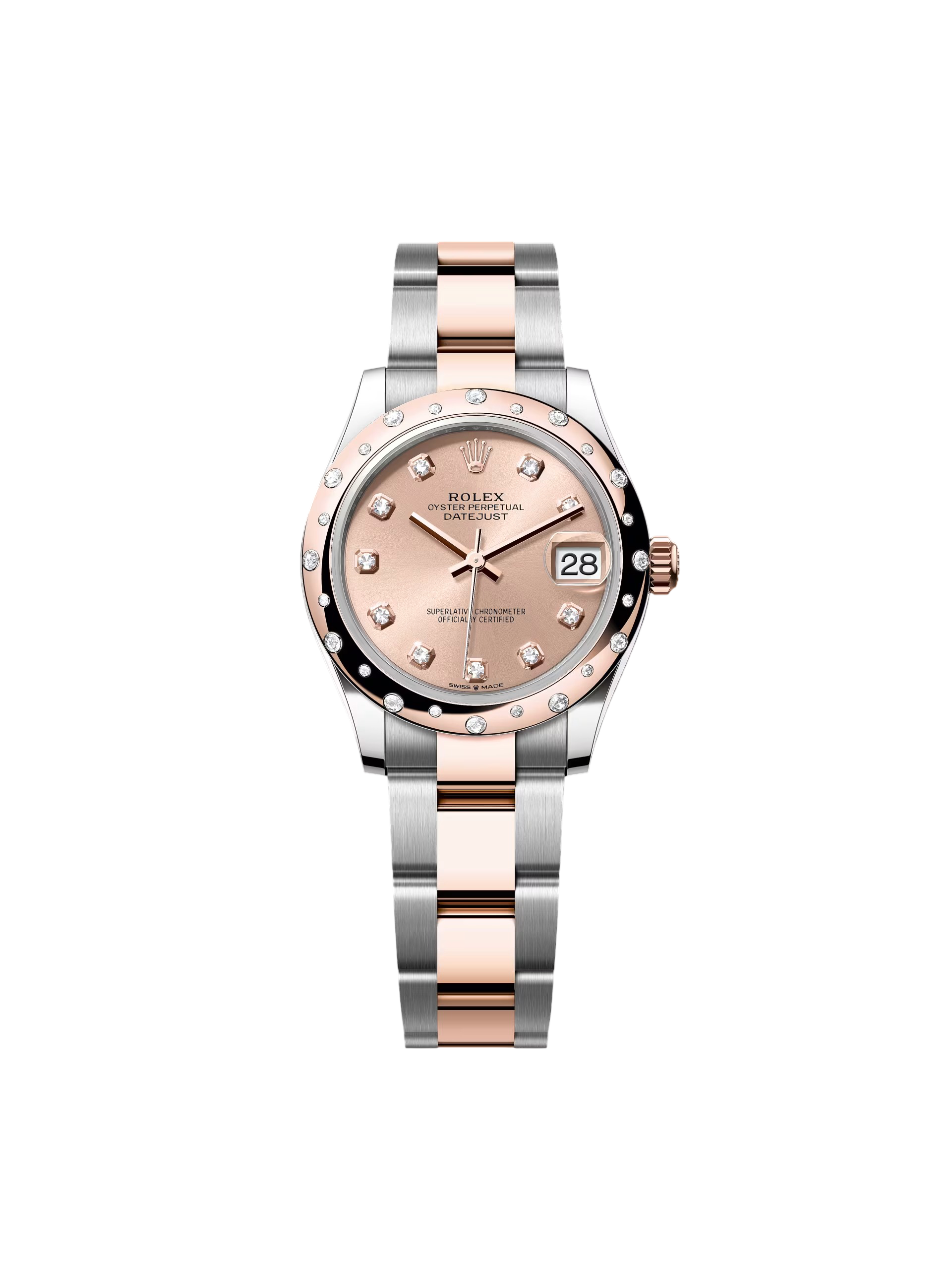 Rolex Datejust m278341-0023/0024 Rosé Dial 31mm Oyster Bracelet