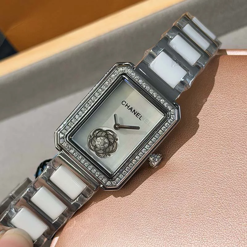 Fashion 36mm Dial Stone-set Bezel Quartz Movement Watch WB-6629032